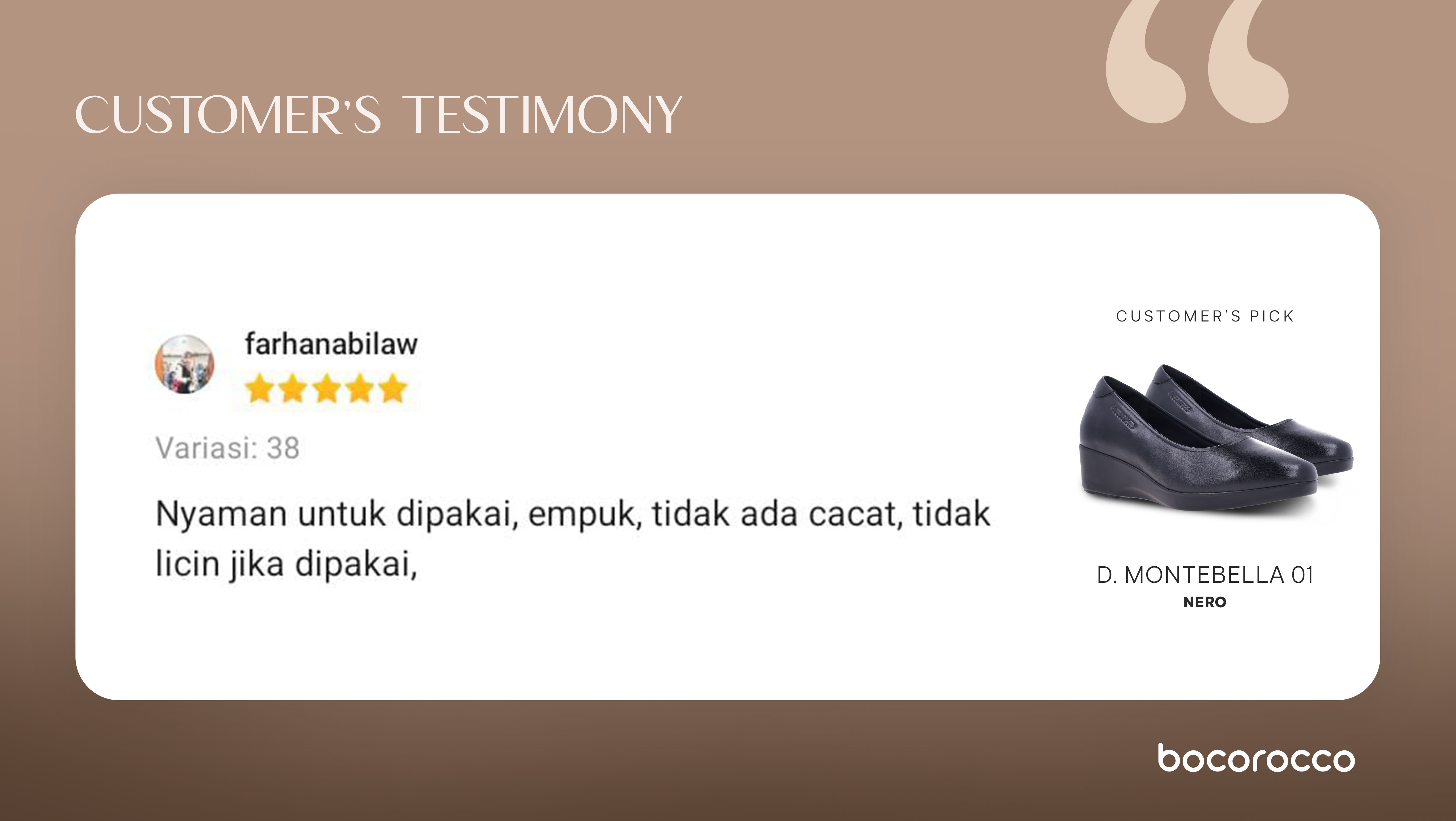 Customer Testimony 5